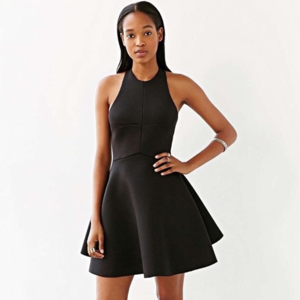Silence + Noise Neoprene Fit & Flare Dress